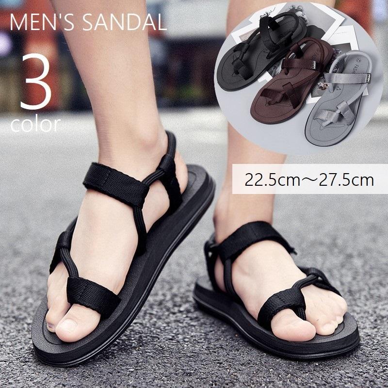 サンダル コンフォートサンダル スポーツサンダル ストラップサンダル メンズ 男性 靴 くつ アウトドアサンダル フラット ビーチサンダル ぺたんこ