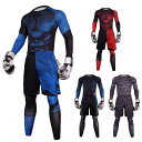 サイクルジャージ 3枚組 コンプレッションウェア 上下セット 加圧シャツ ハーフパンツ ロングタイツ トレーニング ランニングウエア メンズ