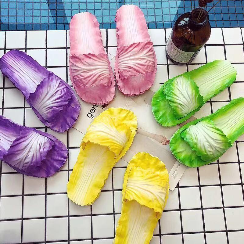 シャワーサンダル つっかけ スリッパ 前開き オープントゥ ユニーク 白菜モチーフ フラット ぺたんこ ..