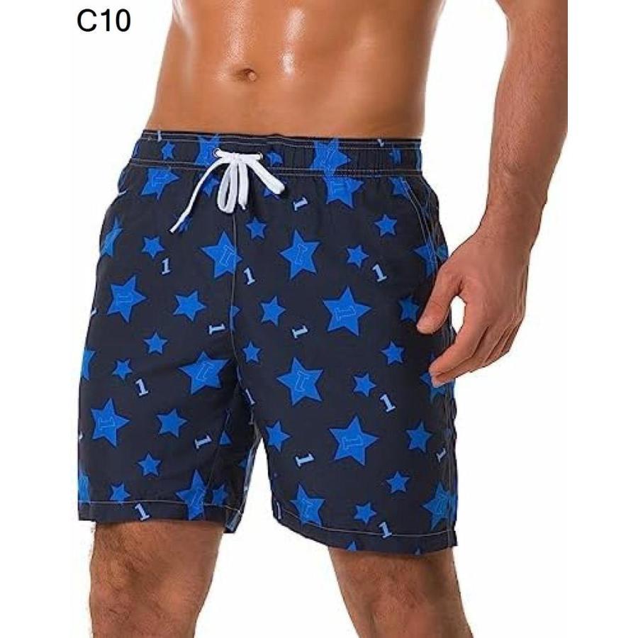 海水パンツ メンズ ビーチパンツ スイムウェア 水陸両用 ショートパンツ薄手 軽量 短パン トランクス ゴムウェスト ボードショーツ 快適