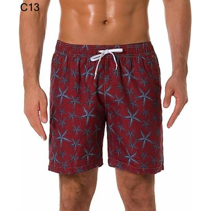 海水パンツ メンズ ビーチパンツ スイムウェア 水陸両用 ショートパンツ薄手 軽量 短パン トランクス ゴムウェスト ボードショーツ 快適