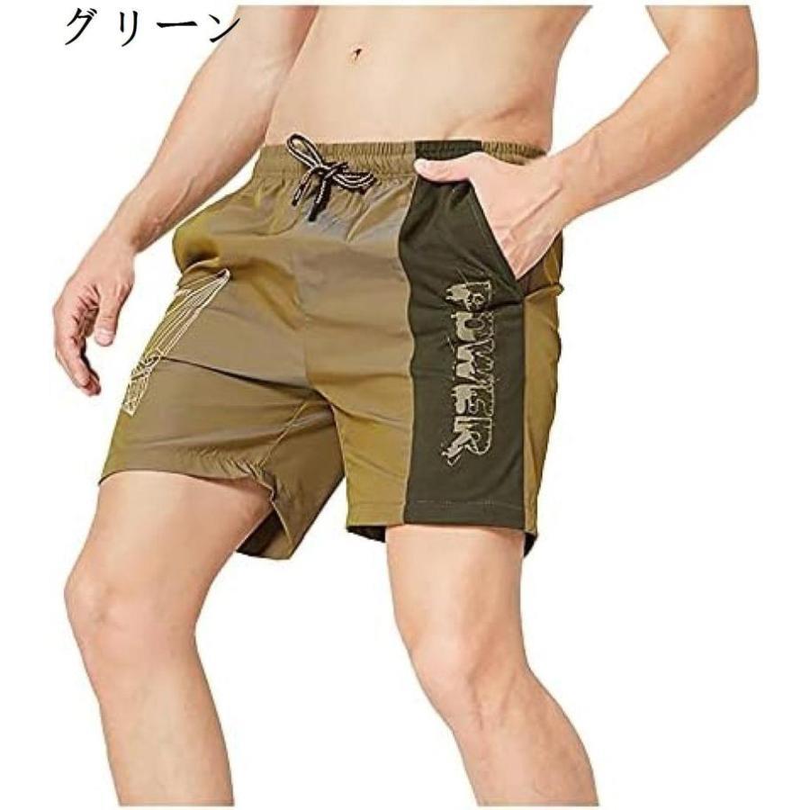 海水パンツ ハーフパンツ ショートパンツ 総柄 メンズ 短パン ストレッチ 夏服 ショーツ ゴム 綿 スウェット スウェットショーツ 夏