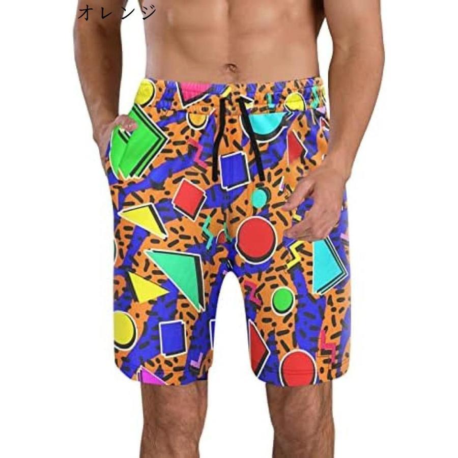 海水パンツ 男性 水着 水着 メンズ サーフパンツ インナー付き 海パン ショートパンツ サーフトランクス ボートショーツ ピーチ 水着