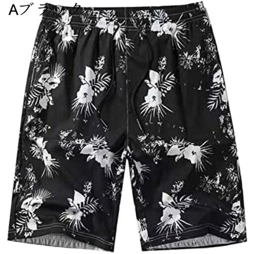 海水パンツ ハーフパンツ メンズ 半ズボン 短パン 水着 半パンツ 5分丈 花柄 かわいい レッサーパンダ ショートパンツ 水着 メンズ