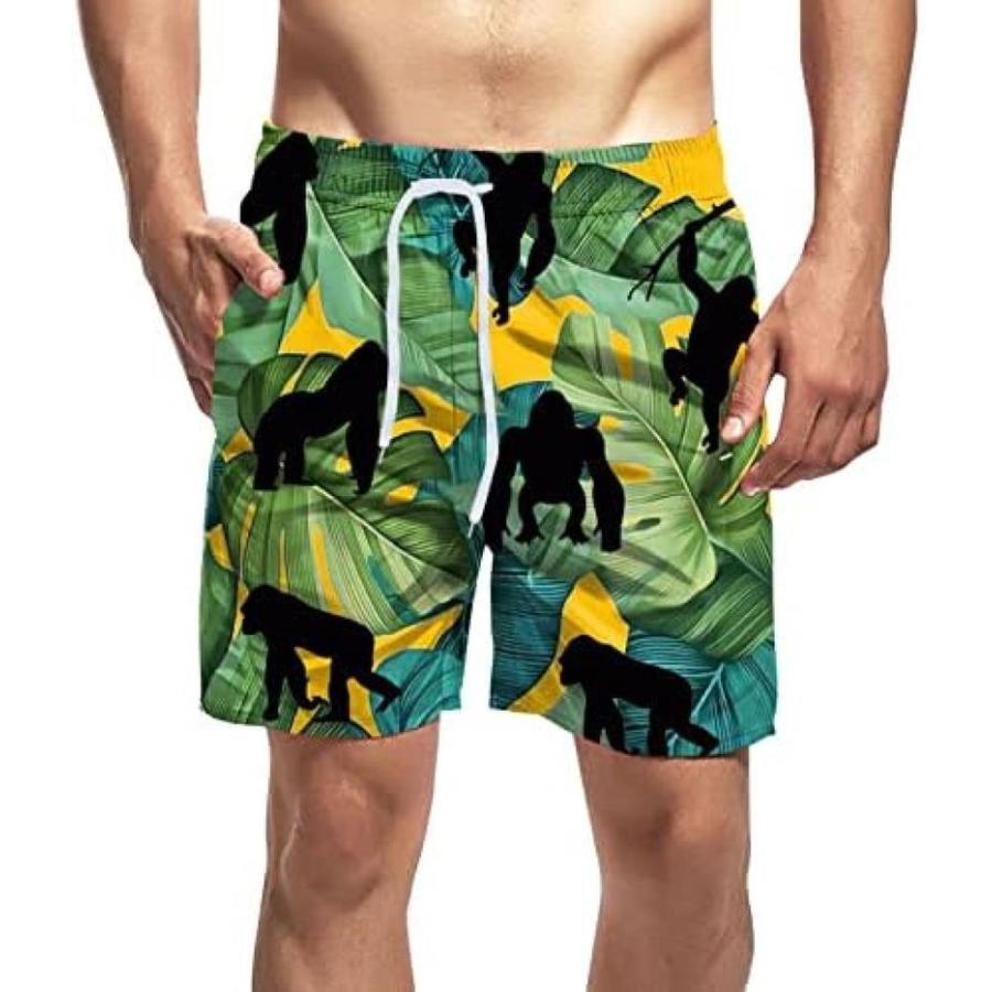 海水パンツ ハーフパンツメンズ 大きいサイズ サーフパンツ メンズ 水着 海パン ショーツ 短パン ビーチパンツ トランクス ゴムウェスト