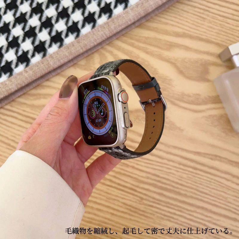 Apple Watch10 アップルウォッチ9バンド レザー バンド チェック柄 Apple Watch Ultraベルト apple watch series8 7 SE 6 5 4 3 2 1 対応 スポーツ ビジネス お