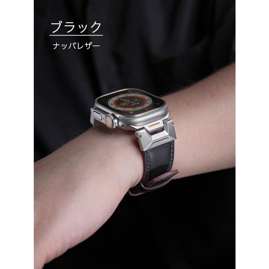 アップルウォッチ Ultra 2 AppleWatch10 AppleWatch 9 アップルウォッチ バンド 本革 apple watch 本革レザー 交換バンド ステンレス AppleWatch 8 Ultraバンド