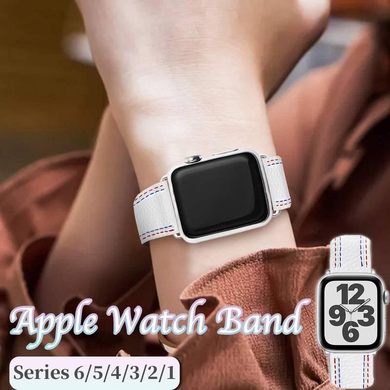 Apple watch10 バンド Apple watch9 バンド 本革 apple watch 8 SE 6 5 4 3 2 1 バンド S8 applewatch 41 45 38 40 42 44mm 対応 iwatch7 革ベルト レザー 時計(2)
