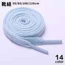 靴ひも 靴紐 スニーカー 運動靴 1本 単品 50cm 80cm 100cm 120cm メンズ レディース 男性 女性 男女兼用 平紐 平ひも シュ