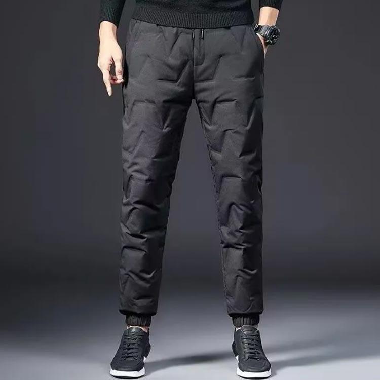 中綿入りパンツ メンズ ジョガーパンツ 保温パンツ ダウンパンツ 防寒 暖かい 防寒パンツ 撥水 秋冬 冬服 厚手 極暖 厚手 シャカシャカ ウォー