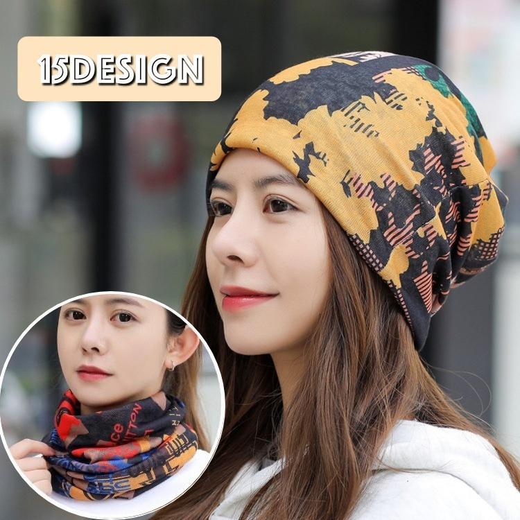 ターバンキャップ ネックウォーマー ヘアバンド 3way 帽子 ビーニー ワッチキャップ スヌード レディー..