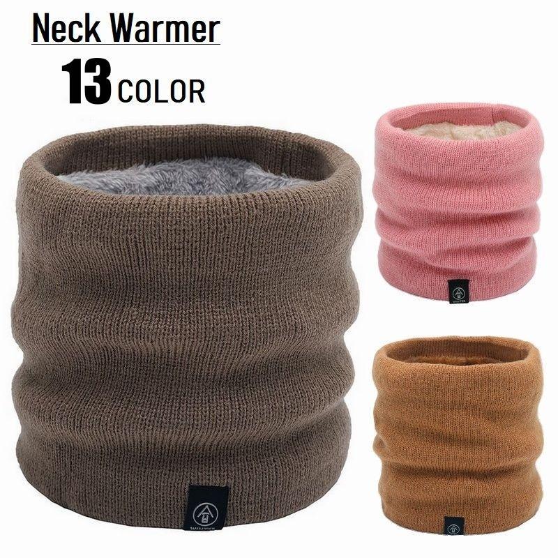 ネックウォーマー リブニット 裏起毛 裏ボア レディース メンズ 防寒 防風 寒さ対策 あったか モコモコ..