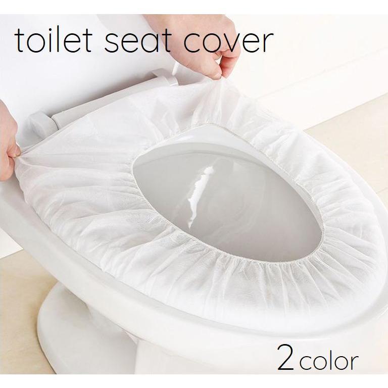 便座カバー 10枚セット 便座シート O型 使い捨て OPP 不織布 ゴム しっかり固定 ずれにくい 撥水加工 ..