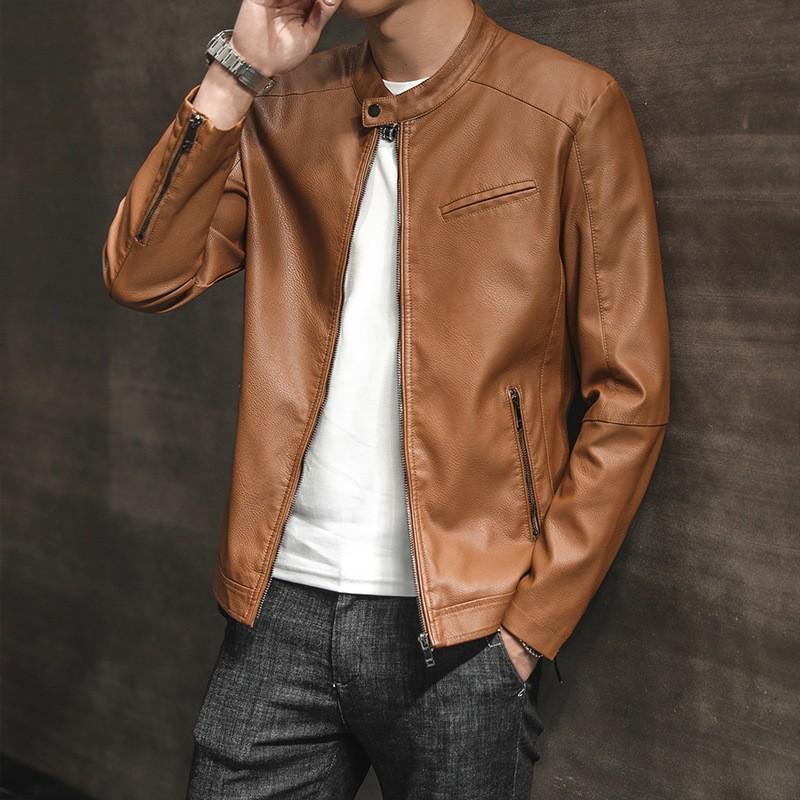 ライダースジャケット メンズ PU 裏ボア 暖かい スタンドカラー 革ジャン スリム お兄系 カジュアル