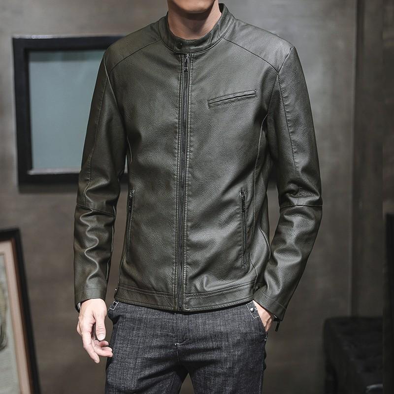 ライダースジャケット メンズ PU 裏ボア 暖かい スタンドカラー 革ジャン スリム お兄系 カジュアル