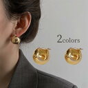 ピアス 両耳用 フープピアス アクセサリー レディース 女性 婦人 ボール 大きめ おしゃれ かわいい ギフト プレゼント 贈り物 ファッション雑貨