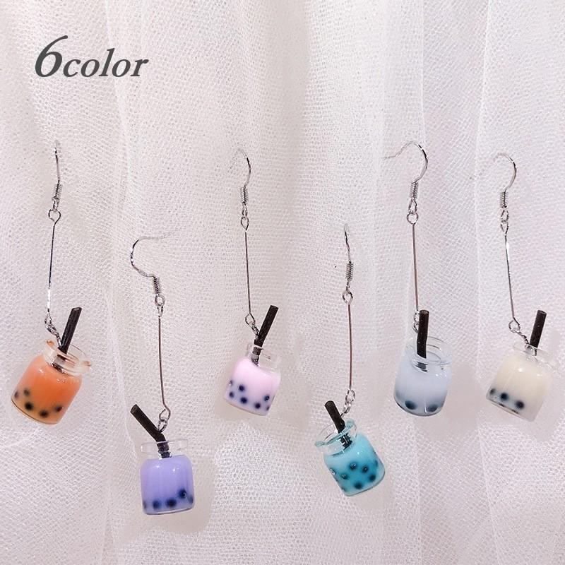 ピアス アクセサリー レディース フックピアス タピオカドリンク ミニチュアフード カジュアル かわいい プレゼント ギフト