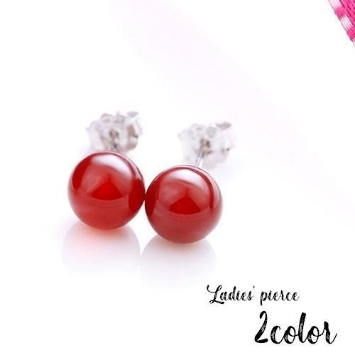 ピアス スタッドピアス 耳飾り 両耳用 レディース 女性 アクセサリー ストーン ボール 丸 ジュエリー ファッション小物 キャッチ付き おしゃれ シ
