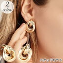 スタッドピアス レディース アクセサリー キャッチピアス 耳飾り おしゃれ きれいめ クール 太め トリプルサークル プレゼント ギフト 贈り物 女性