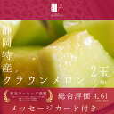 お中元 御中元 静岡産 クラウンメロン マスクメロン 大玉(...