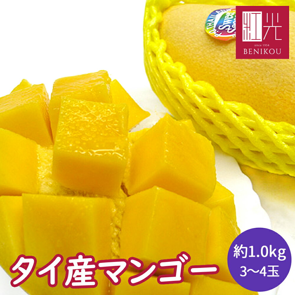 タイマンゴー 小箱 (約3〜5玉入 約1.3キロ前後) 「北海道・沖縄は送料+1100円」 低農薬栽培 タイ産 マンゴー ギフト 贈答 果物のサムネイル