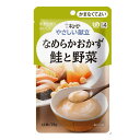 サイズ 75g 栄養成分 1袋当たり エネルギー 52kcal たんぱく質 2.1g 脂質 3.3g 糖質 3.2g 食物繊維 0.5g 食塩相当量 0.7g ナトリウム 257mg カルシウム 48mg 原材料名 野菜（じゃがいも、にんじん、セロリー）、鮭、ソテーオニオン、植物油脂、ガルバンゾー（ひよこまめ）、食塩、鮭エキス、香辛料、増粘剤（加工でん粉、キサンタンガム）、調味料（アミノ酸）、卵殻カルシウム、ベニコウジ色素、（原材料の一部に小麦・大豆を含む） メーカー キユーピー（株） 【特徴】 素材の風味をいかした、なめらかな食感のペースト食です。 ●鮭、玉ねぎ、セロリをじっくりと炒めて素材のおいしさをひきだし、じゃがいも、にんじん、ひよこ豆と一緒になめらかに裏ごししました。※画面上と実物では多少色具合が異なって見える場合もございます。ご了承ください。 通常、ご注文受付後、1日〜2営業日で出荷いたします。 【北海道】へのお届けは1週間〜10日ほどかかります。 &gt;&gt;その他の「キューピー　やさしい献立4」はこちらから