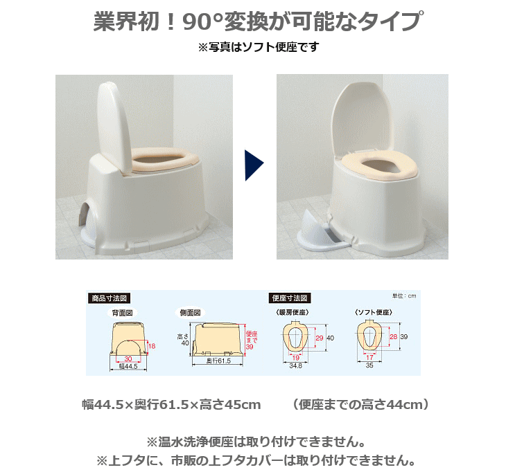 【和式を洋式に変換】【段差のないトイレ用】 ア...の紹介画像3