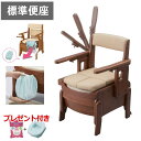 プレゼント付!家具調トイレ セレクトR 自動ラップ ひじ掛け はねあげタイプ【標準便座】専用フィルムカセットと専用凝固剤をセットでプレゼント中!(アロン化成 安...