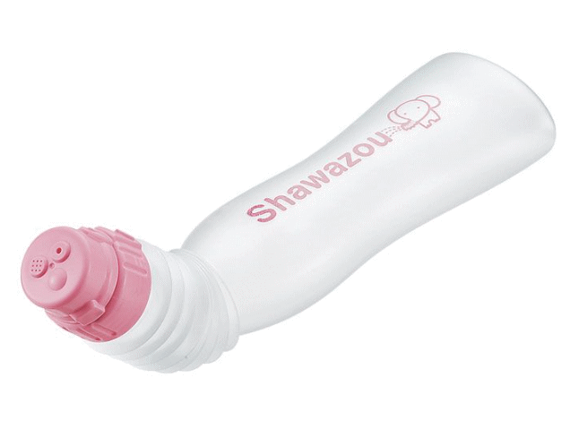 リッチェル 洗浄用ボトル シャワぞう ピンク/グリーン　介護用品 ポータブルトイレ 排泄ケア 簡易シャワー 洗髪 おしり洗い 介護 排泄ケア用品 介護用品