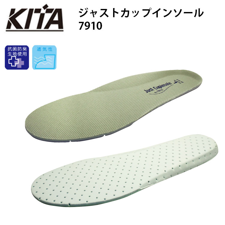 鞋子保养用品 - 喜多 7910 ジャストカップインソール S-XL 中敷き メッシュ フィット感 目玉