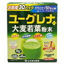 　 ※パッケージデザイン等は予告なく変更されることがあります。予め御了承下さい。 　 特徴 ●ユーグレナとはユーグレナは2つの生命特性をもっています。太陽光で光合成を行い葉緑体をつくり、 太陽光が得られないときは外の栄養素を取り入れパラミロン（β-1,3-グルカン）をつくり、生命維持します。 このように植物のような動物のような特長を持っています。 そのユーグレナを光を遮断しタンク培養することで、たくさんのパラミロンを合成したユーグレナができます。 ●パラミロン（β-1，3-グルカン）とは ユーグレナ属（Euglena　gracilis）のみが細胞内貯蔵物質として生成する多糖類です。 βグルカンのなかでもβ-1，3-グルカンのみが免疫機能を高めることができると言われています。 お召し上がり方 先に1パックをシェイカー又はコップに入れます。 水、豆乳、牛乳など100mLを注ぎ、ダマにならないように手早くかき混ぜます。 1日1〜3パックを目安にお召し上がり下さい。 原材料 大麦若葉、ユーグレナ、乳酸菌（殺菌）YK-1 内容量 75g（2.5g×30パック） ご注意 本品は食品でありますが、お体に合わない場合にはご使用を中止してください。 小児の手の届かない所へ保管してください。 粉末を直接口に入れますとのどに詰まることがありますので、おやめ下さい。 冷蔵庫に保管しますと風味が、損なわれますので、できるだけ避けてください。 広告文責 くすりの勉強堂TEL 0248-94-8718 ■発売元：山本漢方製薬株式会社