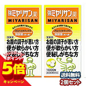 【エントリーでP5倍】強ミヤリサン 1000錠×2個セット