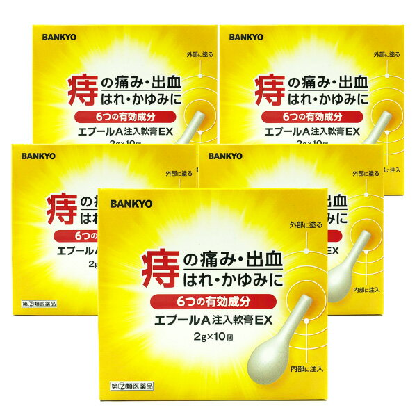 エプールA注入軟膏EX 2g×10個入 5個セット 送料無料 あす楽対応 / 外用痔疾用薬 痔薬 痔 軟膏