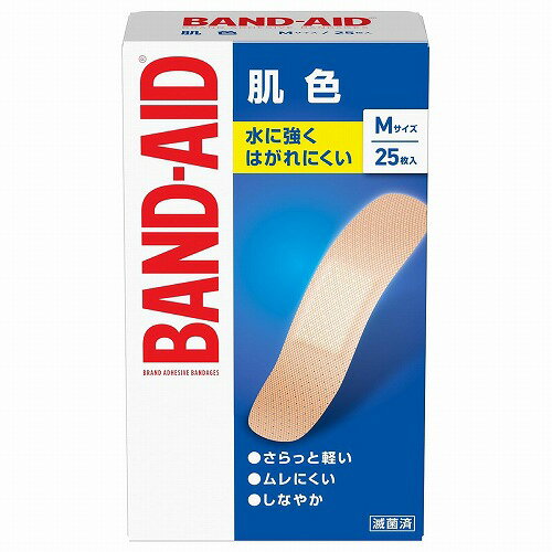バンドエイド 肌色タイプ Mサイズ 25枚入 メール便送料無料