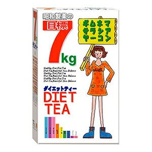 　 ※パッケージデザイン等は予告なく変更されることがあります。予め御了承下さい。 　 特徴 ・人気のダイエット素材を9種ブレンド・飲みやすく続けられるダイエットティー 内容量 3g×30包入 お召上がり方 ・マグカップまたは急須にティーバッグ1袋を入れ約200ccの熱湯を注いで約3〜5分間。 ・その後冷やしてもおいしくお飲みいただけます。・1日1〜2包を目安にお召し上がりください。 原材料 ギムネマ、ウーロン茶、はとむぎ、杜仲、プーアル茶、緑茶、どくだみ、サラシア、ヤーコン 広告文責 くすりの勉強堂TEL 0248-94-8718 ■発売元：昭和製薬株式会社