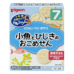 ピジョン 元気アップカルシウム 小魚とひじきのおこめせん(7g×2袋) ピジョン 元気アップカルシウム 小魚とひじきのおこめせん(7g×2袋)