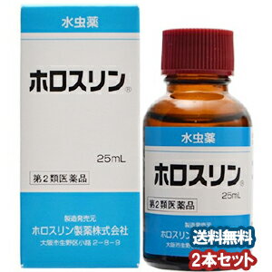 【第2類医薬品】ホロスリン 25ml×2個セット 水虫薬 あす楽対応