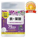 　 ※パッケージデザイン等は予告なく変更されることがあります。予め御了承下さい。 　 特徴 水なしOK！！ 手軽な噛んで食べれるサプリ ●ポリポリおやつの様に食べられる、水なしで噛んで美味しいチュアブルタイプのサプリメント「おやつにサプリZOO」シリーズです。 ●補給したい栄養素や成分を手軽に摂取できます。 ●2粒で鉄12mg、葉酸200μgが摂取出来る、ブドウ風味のチュアブルタブレットです。 ●鉄や葉酸の不足が気になる方などにおすすめします。 お召し上がり方 1日2粒を目安に必ず噛んでお召し上がりください。 原材料 ぶどう糖、麦芽糖、でん粉、マルトデキストリン、ぶどう果汁パウダー(ぶどう濃縮果汁、デキストリン、分岐オリゴ糖)、クエン酸、香料、結晶セルロース、ピロリン酸第二鉄、二酸化ケイ素、ステアリン酸カルシウム、甘味料(アスパルテーム・L-フェニルアラニン化合物)、ビタミンB12、ビタミンB6、葉酸 栄養成分 (1日目安量2粒(2g)当り) エネルギー・・・7.34kcaL たんぱく質・・・0.01g 脂質・・・0.04g 炭水化物・・・1.74g ナトリウム・・・0.55mg 鉄・・・12mg 葉酸・・・200μg ビタミンB6・・・1.4mg ビタミンB12・・・2.8μg 広告文責 くすりの勉強堂TEL 0248-94-8718 ■発売元：株式会社ユニマットリケン 107-0062 東京都港区南青山2-7-28 03-3408-1461