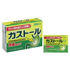 ※パッケージデザイン等は予告なく変更されることがあります。何卒ご了承下さい。 特徴 ガストール細粒は、ピレンゼピン塩酸塩水和物を配合した胃酸分泌抑制型の胃腸薬で、服用しやすい顆粒剤です。 まず、制酸剤が出すぎた胃酸をすみやかに中和し、胃粘膜を保護します。次に、ピレンゼピン塩酸塩水和物が出すぎる胃酸の分泌を抑え、胃痛・胸やけなどの症状を改善します。胃痛・胃もたれ・胸やけといった症状によく効きます。 効能・効果 ・ 胃痛、胸やけ、胃酸過多、胸つかえ、げっぷ&nbsp; ・ 胃もたれ、胃重、胃部不快感、胃部膨満感&nbsp; ・ はきけ（むかつき、胃のむかつき、二日酔・悪酔のむかつき、嘔気、悪心）、嘔吐、飲みすぎ&nbsp; ・ 食べすぎ、消化不良、消化不良による胃部・腹部膨満感、消化促進、食欲不振&nbsp; 用法・用量 ・ 次の1回量を1日3回、毎食後に服用します。 年齢…1回量 大人（15歳以上）…1包&nbsp; 15歳未満…服用しないこと&nbsp; [用法・用量に関連する注意] 用法・用量を厳守してください&nbsp; 剤形 散剤 成人1日量 3包（1日量）中 　 塩酸ピレンゼピン 45mg&nbsp; メタケイ酸アルミン酸マグネシウム 900mg&nbsp; 炭酸水素ナトリウム 1200mg&nbsp; ビオヂアスターゼ2000 30mg&nbsp; 添加物として、無水ケイ酸、セルロース、乳糖、ステアリン酸Mg、l-メントールを含有します。&nbsp; 使用上の注意 ■してはいけないこと（守らないと現在の症状が悪化したり，副作用・事故が起こりやすくなります。）1．次の人は服用しないでください（1）妊婦又は妊娠していると思われる人。（2）透析療法を受けている人。2．本剤を服用している間は，次のいずれの医薬品も服用しないでください　胃腸鎮痛鎮痙薬，乗物酔い薬3．服用後，乗物又は機械類の運転操作をしないでください（目のかすみ，異常なまぶしさ等の症状があらわれることがあります。）4．長期連用しないでください■相談すること1．次の人は服用前に医師又は薬剤師に相談してください（1）医師の治療を受けている人。（2）授乳中の人。（3）高齢者。（4）本人又は家族がアレルギー体質の人。（5）薬によりアレルギー症状を起こしたことがある人。（6）次の症状のある人。　排尿困難（7）次の診断を受けた人。緑内障，腎臓病2．次の場合は，直ちに服用を中止し，この説明書を持って医師又は薬剤師に相談してください（1）服用後，次の症状があらわれた場合。［関係部位：症状］皮ふ：発疹・発赤，かゆみ消化器：はきけ，胃部膨満感その他：排尿困難，動悸，目のかすみまれに次の重篤な症状が起こることがあります。その場合は直ちに医師の診療を受けてください。［症状の名称：症状］アナフィラキシー様症状：胸苦しさ，むくみ，じんましん，発疹等があらわれる。（2）2週間位服用しても症状がよくならない場合。3．次の症状があらわれることがあるので，このような症状の継続又は増強がみられた場合には，服用を中止し，医師又は薬剤師に相談してください便秘，下痢，口のかわき 医薬品の保管及び取り扱い上の注意 (1)直射日光の当たらない湿気の少ない涼しい所に保管してください。(2)小児の手の届かない所に保管してください。 (3)他の容器に入れ替えないでください。(誤用の原因になったり品質が変わります) (4)使用期限を過ぎた製品は使用しないでください。 区分 日本製・【第2類医薬品】 広告文責 &nbsp;くすりの勉強堂 0248-94-8718 お問い合わせ先 エスエス製薬株式会社 〒103-8481　東京都中央区日本橋浜町2-12-4 お客様相談室 消費者専用フリーダイヤル TEL：0120-028-193 受付時間：9時〜17時30分（土、日、祝日を除く） ■製造販売元ならびに発売元：エスエス製薬