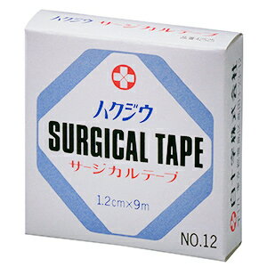 白十字 ハクジウ サージカルテープ NO.12(1.2cm×9m)1個 白十字 ハクジウ サージカルテープ NO.12(1.2cm×9m)1個