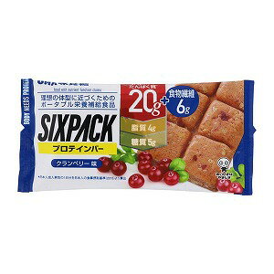 SIXPACK プロテインバー クランベリー味 40g