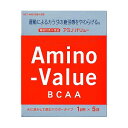 ※パッケージデザイン等は予告なく変更されることがあります。予め御了承下さい。【商品特徴】 日本初※のBCAAを関与成分とする機能性表示食品(※BCAAを関与成分とする機能性表示食品として初めて、消費者庁に届出を受理されました。) ご家庭での使用や持ち運びに便利なパウダータイプ。1袋（1L用）にBCAA8000mg※＋電解質含有。 （※当社従来品「アミノバリュー1L用粉末」の倍のBCAA含有量です）【お召し上がり方】スッキリ飲みやすいシトラス風味。作り方 ・水1L(コップ約5杯分)に1袋(48g)を全量よく振るなどして溶かして下さい。 ・溶かした時にアミノ酸が浮遊することがありますが品質には問題ございません。【内容量】（1L用）48g×5袋入【栄養成分】 1袋48g（1L用）当たりエネルギー 181kcalタンパク質 10g脂質 0g炭水化物 37g食塩相当量 1.25g カリウム 200mg機能性関与成分BCAA (バリン、ロイシン、イソロイシンの総称)8,000mgバリン 2,000mg ロイシン 4,000mgイソロイシン 2,000mgクエン酸 5,000mg【原材料】 果糖、砂糖、食塩/酸味料、ロイシン、イソロイシン、バリン、アルギニン、甘味料(スクラロース)、塩化K、貝Ca、香料、炭酸Mg■発売元：大塚製薬 広告文責くすりの勉強堂TEL 0248-94-8718＜＜アミノバリュー商品一覧はコチラ