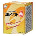 ※パッケージデザイン等は予告なく変更されることがあります。予め御了承下さい。【商品特徴】 ●添加量に応じて直線的に粘度が増加するので、目的とするとろみが容易に得られる、とろみ調整食品 ●飲み物や液状食品になじみやすく、ダマになりにくい。溶けやすさを追求 ●水分・栄養補給など、目的に合わせて様々な食品に使え、用途に合わせて適切なとろみがつけられます ●ベタツキがなく、なめらかなとろみがつけられます ●無色でにおいもなく、食品のおいしさを損ないません ●300g入り 【原材料】デキストリン、ぶどう糖、寒天、増粘多糖類 【栄養成分：100gあたり】 エネルギー(kcal)283 水分(g)8.2 たんぱく質(g)0.9 脂質(g)0.1 糖質(g)52.6 食物繊維(g)33.9 ナトリウム(mg)1550 カリウム(mg)239 リン(mg)76 食塩相当量(g)3.9 【内容量】300g 【使用方法】 ・飲み物や液状食品をかき混ぜながら、スルーソフトQを加えてください。 ・短時間で安定したとろみがつけられます。 ・とろみの状態や温度を確認してからお召し上がりください。 【使用上の注意】 ●飲み込む力には個人差がありますので、必要に応じてかかりつけの専門の医師、管理栄養士等にご相談の上、適切にご使用ください。 ●粉のまま絶対に食べないでください。のどに詰まるおそれがあります。 ●とろみを強くつけすぎたものを召し上がると、のどに詰まるおそれがあります。 ●とろみの状態は液状食品の種類、温度の変化、時間の経過により変化することがありますので、召し上がる前には必ずとろみの状態を確認してください。 ●食事介助が必要な方にご使用される際は、確実に飲み込むまで介助者は見守ってください。 ●製品を溶かした際にダマができた場合は必ず取り除いてください。のどに詰まるおそれがあります。 ●いったんとろみがついた状態で、後から本製品を加えるとダマになる場合があります。 ●食品や飲み物にとろみをつけて召し上がる場合は、温度を確認してからお召し上がりください。 ●本製品中の食物繊維の作用により、体調や体質によってはお腹がはったり、ゆるくなることがあります。このような場合は専門の医師等にご相談ください。 ●開封後は、密閉してなるべくお早めにお使いください。 ●介護や介助の必要な方や、お子様の手の届かないところに保管してください。 ■発売元：キッセイ薬品工業 広告文責くすりの勉強堂 0248-94-8718