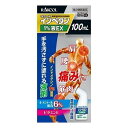 ※パッケージデザイン等は予告なく変更されることがあります。予め御了承下さい。【商品特徴】 ●経皮吸収型消炎鎮痛剤 ●インドメタシン1％製剤 ●手を汚さずに塗れる液剤。首曲がり容器。 【効能 効果】 腰痛、関節痛、筋肉痛、肩こりに伴う肩の痛み、腱鞘炎(手・手首の痛み)、肘の痛み(テニス肘など)、打撲、捻挫 【用法 用量】 1日4回を限度として適量を患部に塗布してください。 ★用法・用量に関連する注意 (1)11歳以上の小児に使用させる場合には保護者の指導監督のもとに使用させてください。 (2)11歳未満の小児には使用させないでください。 (3)目に入らないよう注意してください。万一、目に入った場合には、すぐに水またはぬるま湯で洗ってください。なお、症状が重い場合には、眼科医の診療を受けてください。 (4)外用にのみ使用してください。 (5)1週間当たり50mlを超えて使用しないでください。 (6)薬剤塗布後の患部をラップフィルムなどの通気性の悪いもので覆わないでください。 (7)定められた用法・用量をお守りください。 (8)塗布前にスポンジ面を患部に押し当て、薬液がスポンジに浸透していることを確認してください。(スポンジが乾いたまま塗布するとスポンジが破れるおそれがあります。) 【成分】 100g中 インドメタシン：1000mg、l-メントール：6000mg、トコフェロール酢酸エステル：2000mg 添加物：イソプロパノール、BHT、グリセリン、1.3-ブチレングリコール、ミリスチン酸イソプロピル、ポリオキシエチレン硬化ヒマシ油、チオ硫酸Na水和物、エデト酸Na水和物、ヒドロキシプロピルセルロース 【内容量】100ml 【注意事項】 ★使用上の注意 ・してはいけないこと (守らないと現在の症状が悪化したり、副作用が起こりやすくなる) 1.次の人は使用しないでください (1)本剤または本剤の成分によりアレルギー症状を起こしたことがある人。 (2)ぜんそくを起こしたことがある人。 2.次の部位には使用しないでください (1)目の周囲、粘膜等。 (2)湿疹、かぶれ、傷口。 (3)みずむし・たむし等または化膿している患部。 3.長期連用しないでください ・相談すること 1.次の人は使用前に医師、薬剤師または登録販売者に相談してください (1)医師の治療を受けている人。 (2)妊婦または妊娠していると思われる人。 (3)薬などによりアレルギー症状を起こしたことがある人。 2.使用後、次の症状があらわれた場合は副作用の可能性があるので、直ちに使用を中止し、この文書を持って医師、薬剤師または登録販売者に相談してください (関係部位：症状) 皮ふ：発疹・発赤、かゆみ、はれ、ヒリヒリ感、熱感、乾燥感 3.5〜6日間使用しても症状がよくならない場合は使用を中止し、この文書を持って医師、薬剤師または登録販売者に相談してください ★保管及び取扱い上の注意 (1)直射日光の当たらない湿気の少ない涼しい所に密栓して保管ください。 (2)小児の手のとどかない所に保管してください。 (3)他の容器に入れかえないでください。(誤用の原因になったり品質が変わる) (4)メガネ、時計、アクセサリー等の金属類、化繊の衣類、プラスチック類、床や家具などの塗装面等に付着すると変質することがありますので、付着しないよう注意してください。 (5)火気に近づけないでください。 (6)使用期限(外箱及び容器に記載)を過ぎた製品は使用しないでください。 【区分】第2類医薬品 【お問い合わせ先】 ラクール薬品販売株式会社 フリーダイヤル 0120-86-8998 ■発売元：ラクール薬品販売株式会社 広告文責くすりの勉強堂 0248-94-8718 文責：薬剤師　薄葉 俊子