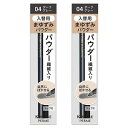 キスミーフェルム カートリッジWアイブロウ 入替用パウダー 04 ダークグレー×2個セット メール便送料無料(4)