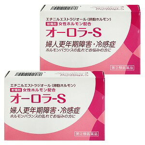 ※パッケージデザイン等は予告なく変更されることがあります。予め御了承下さい。商品特徴 ・女性ホルモン（エストロゲン）減少あるいは分泌不全による様々な症状は、女性ホルモンを補充することで、症状の緩和が期待できます。 ・オーロラ-Sには、皮膚の柔軟部から体内に吸収される、日局エチニルエストラジオール（卵胞ホルモン）やオットセイ油を配合しています。効能・効果 卵胞ホルモン分泌不全による不感症、冷感症、婦人更年期障害及び神経衰弱使用上の注意■■してはいけないこと■■ (守らないと現在の症状が悪化したり、副作用・事故がおこりやすくなる)1.次の人は使用しないこと (1)本剤又は本剤の成分によりアレルギー症状を起こしたことがある人。(2)ご使用前に本剤をチューブから5mm程出し、内股などの皮膚のうすい所に すり込んで、翌日中に薬疹、発赤、かゆみ、かぶれ、はれなどの症状が現れた人。 (3)エストロゲン依存性腫瘍(乳ガン、子宮頸ガン、子宮体ガン)、子宮筋腫、子宮内膜症及びその疑いのある患者。 (4)未治療の子宮内膜増殖症のある患者。(5)妊婦又は妊娠していると思われる女性。(6)15歳未満の小児。2.次の部位には使用しないこと (1)目や目の周囲、口腔、鼻孔。(2)湿疹、ただれ、亀裂や外傷のひどい患部。 3.本剤を使用している間は、卵胞ホルモンを含んだいずれの医薬品も使用しないこと4.授乳中の人は本剤を使用しないか、本剤を使用する場合は授乳を避けること 5.本剤が他の人に付かないようにすること。また、付いた場合は直ちに洗い流すこと■■相談すること■■ 1.次の人は使用前に医師、薬剤師又は登録販売者に相談すること(1)医師の治療を受けている人。 (2)薬などによりアレルギー症状(発疹・発赤、かゆみ、かぶれ、はれ、水泡など)を起こしたことがある人。 2.使用後、次の症状が現れた場合は副作用の可能性があるので、直ちに使用を中止し、この文書を持って医師、薬剤師又は登録販売者に相談すること 関係部位:皮膚(塗った所)症状:発疹・発赤、かゆみ、かぶれ、はれ、刺激感関係部位:乳房症状:痛み、張り 3.1ヵ月程度使用しても症状の改善が見られない場合は使用を中止し、この文書を持って医師、薬剤師又は登録販売者に相談すること 4.誤った使い方をしてしまった場合は、この文書を持って医師、薬剤師又は登録販売者に相談すること用法・用量 1回0.15~0.2g1日数回、特に浴後・就寝前、指頭にて患部に塗布する。(15歳未満の小児は使用しないでください。) &lt;用法及び用量に関する注意&gt;(1)定められた用法・用量を厳守すること。 (2)目に入らないように注意すること。万一、目にはいった場合には、すぐに水又はぬるま湯で洗うこと。なお、症状が重い場合には、眼科医の診療を受けること。 (3)使用前後には、手指をよく洗うこと。(4)塗布部を清潔にしてから使用すること。(5)外用のみに使用すること。成分・分量 100mL中ジフェンヒドラミン塩酸塩2.0gジブカイン塩酸塩0.3gdl- カンフル3.0gl- メントール5.0gグリチルレチン酸0.3g添加物として、ノナン酸バニリルアミド、エタノール、プロピレングリコールを含有する。 医薬品の保管及び取り扱い上の注意(1)直射日光の当たらない湿気の少ない涼しい所に密栓して保管すること。 (2)小児の手の届かないところに保管すること。(3)他の容器に入れ替えないこと。(誤用の原因になったり品質が変わる。) (4)使用期限を過ぎた製品は使用しないこと。(5)本剤が出すぎた場合は、チューブに戻さないこと。区分:【指定第2類医薬品】 お問い合わせ先ヴィタリス製薬株式会社お問い合わせ 0120-199301受付時間 9:00~17:00まで(土・日・祝日を除く) ■製造販売元：ヴィタリス製薬株式会社広告文責くすりの勉強堂TEL 0248-94-8718