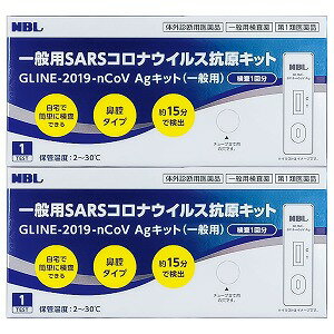 【第1類医薬品】GLINE-2019-nCoV Agキット (一般用) 1回用×2個セット / 一般用SARSコロナウイルス抗原キット COVID-19 抗原検査キット メール便送料無料