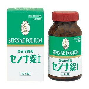 特徴●植物性の便秘治療薬●飲みやすい粒状タイプ ●センナ錠Iは、生薬センナ葉を飲みやすい錠剤にした製品です。センナ葉に含まれる成分センノシドが大腸で腸内細菌の働きを受け、レインアンスロンという代謝物となり、大腸を刺激することからぜん動運動を高めます。腸内で硬くなった便を軟らかくし、自然に近いお通じを誘います。 効能・効果・便秘・便秘に伴う次の症状の緩和：頭重、のぼせ、肌あれ、吹出物、食欲不振(食欲減退)、腹部膨満、腸内異常醗酵、痔 使用方法・成人(15歳以上)の場合、1回3〜6錠・1日1回を就寝前又は空腹時に服用すること。※定められた用法・用量を厳守すること。 ※初回は最小量を用い、便通の具合や状態をみながら少しずつ増量又は減量すること。原材料 (6錠中)日局センナ末・・・750mg 添加物：結晶セルロース、CMC-Ca、メタケイ酸アルミン酸Mg、ステアリン酸Mg、ヒドロキシプロピルセルロース、ヒドロキシプロピルメチルセルロース、カルナウバロウ 使用上の注意【　してはいけないこと　】(守らないと現在の症状が悪化したり、副作用が起こりやすくなる) ・本剤を服用している間は、次の医薬品を服用しないこと。／他の瀉下薬(下剤)・授乳中の人は本剤を服用しないか、本剤を服用する場合は授乳を避けること。 ・小児には服用させないこと。・大量に服用しないこと。【　相談すること　】・次の人は服用前に医師、薬剤師又は登録販売者に相談すること。 (1)医師の治療を受けている人。(2)妊婦又は妊娠していると思われる人。(3)本人又は家族がアレルギー体質の人。 (4)薬によるアレルギー症状を起こしたことがある人。(5)次の症状のある人。／はげしい腹痛、吐き気・嘔吐 ・服用後、次の症状があらわれた場合は副作用の可能性があるので、直ちに服用を中止し、製品の文書を持って医師、薬剤師又は登録販売者に相談すること。 (関係部位・・・症状)皮膚・・・発疹・発赤、かゆみ消化器・・・はげしい腹痛、吐き気・嘔吐 ・服用後、下痢の症状があらわれることがあるので、このような症状の継続又は増強が見られた場合には、服用を中止し、医師、薬剤師又は登録販売者に相談すること。 ・1週間位服用しても症状がよくならない場合は服用を中止し、製品の文書を持って医師、薬剤師又は登録販売者に相談すること。保管及び取扱い上の注意・直射日光の当たらない湿気の少ない涼しい所に保管すること。・小児の手の届かない所に保管すること。 ・他の容器(箱など)に入れ替えないこと。(誤用の原因になります。)・使用期限を過ぎた製品は服用しないこと。■発売元：井藤漢方製薬577-0012 大阪府東大阪市長田東2-4-106-6743-3033広告文責くすりの勉強堂TEL 0248-94-8718文責 薄葉 俊子