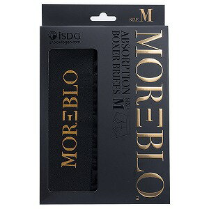 MOREBLO(モアブロ) 吸水ボクサーパンツ ブラック Mサイズ 1枚入 メール便送料無料