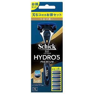 シック ハイドロ5 プレミアム つるり肌へ コンボパック ホルダー 本体(刃付き)＋替刃4コ スキンガード付 5枚刃